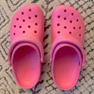 Pink Crocs (Size W6)